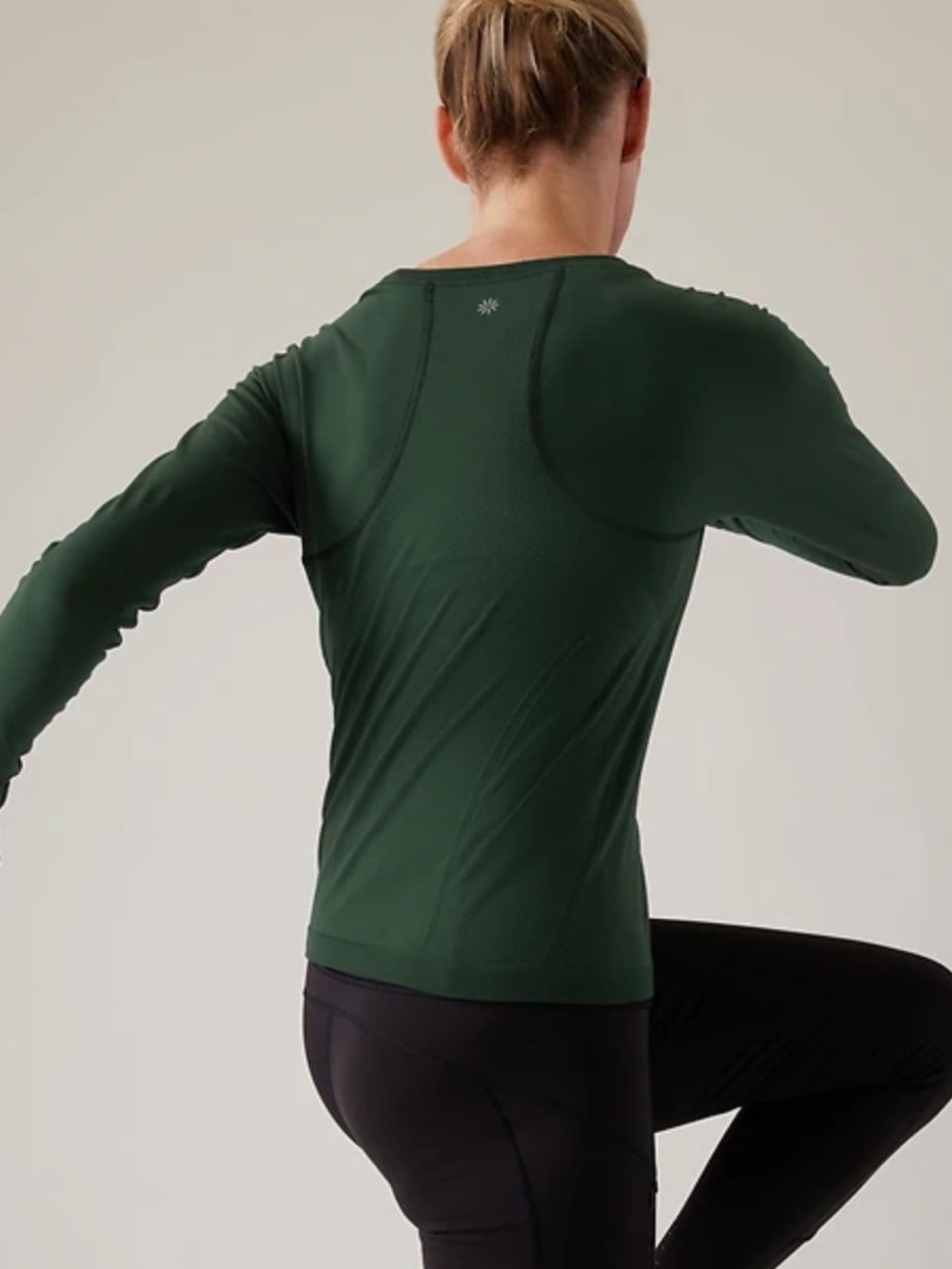 Athleta Momentum Seamless Long-Sleeve Top — Green